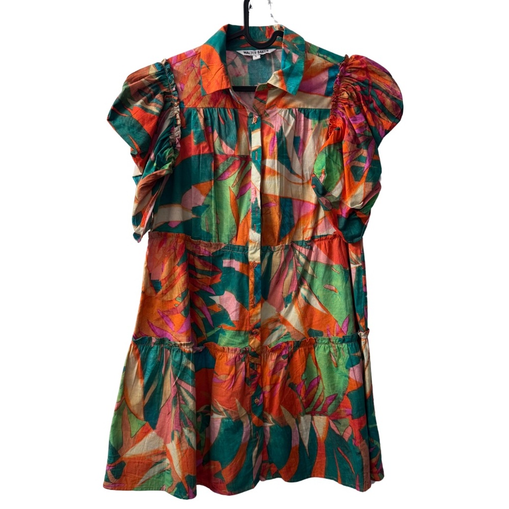 Walter Baker Multicolor Tropical Mini Dress